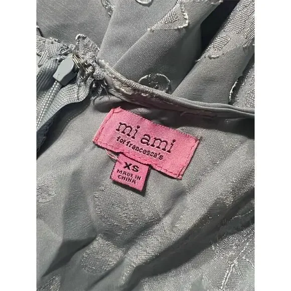 Mi Ami Women's XS Blue Floral Long Sleeve Romper V-Neck - Picture 7 of 7